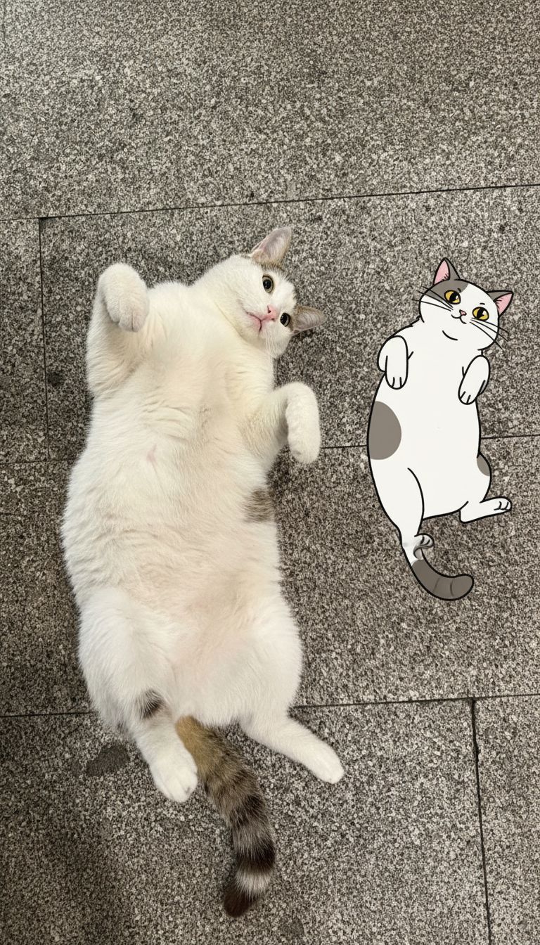 Pet with Cartoon twin transformation